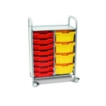 Double Trolley with Shallow and Deep Trays